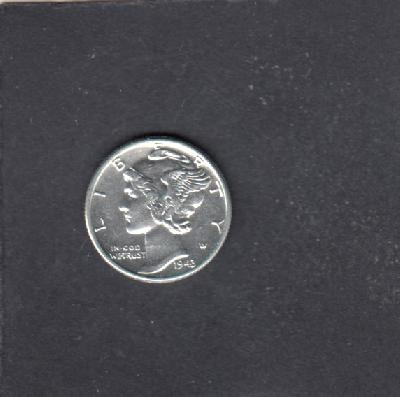 Beschrijving: 1 Dime MERCURY